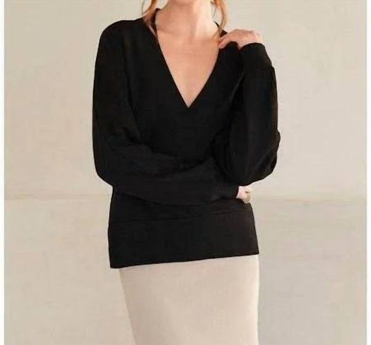 Women's V-neck Lux Terry Top