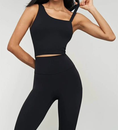 91thelabel - Kalina Longline One Shoulder Strap Sports Bra - Rack Hunt
