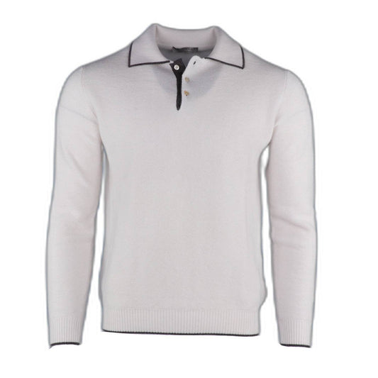 Pashmere - Men's Knitted Cashmere Long Sleeve Polo - Rack Hunt -