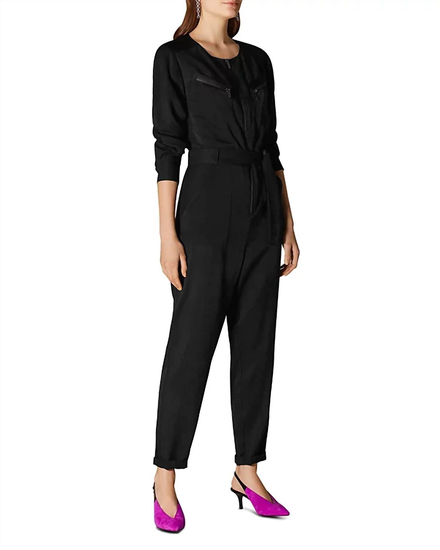 Karen Millen - Zip Pocket Utility Jumpsuit - Rack Hunt -