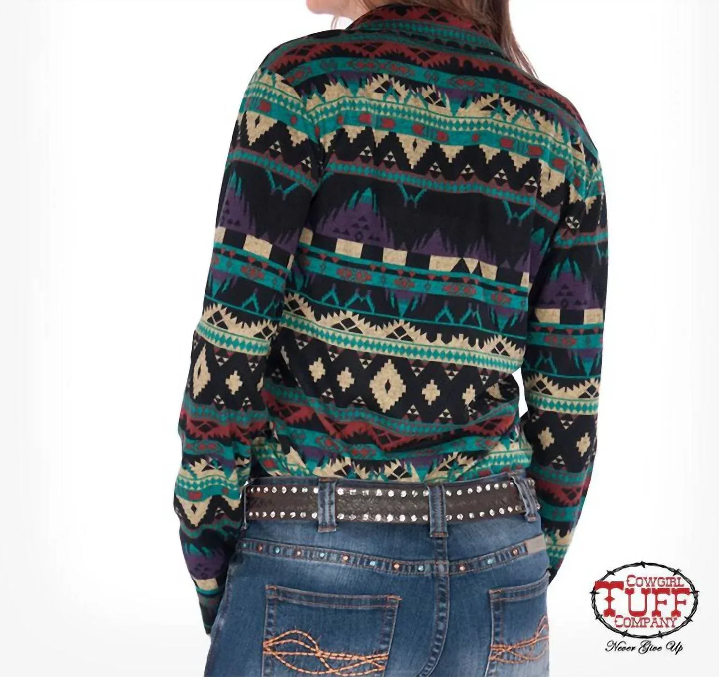 Cowgirl Tuff - Long Sleeve Aztec Shirt - Rack Hunt