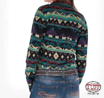 Cowgirl Tuff - Long Sleeve Aztec Shirt - Rack Hunt