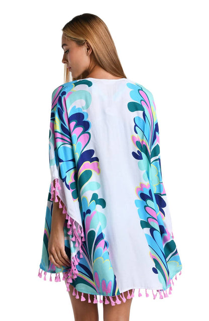 Far Out Short Kimono Swim Cover Up