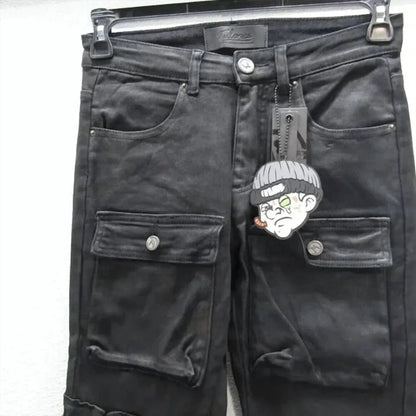 Tulones - Men's Coated Cargo Jeans - Rack Hunt