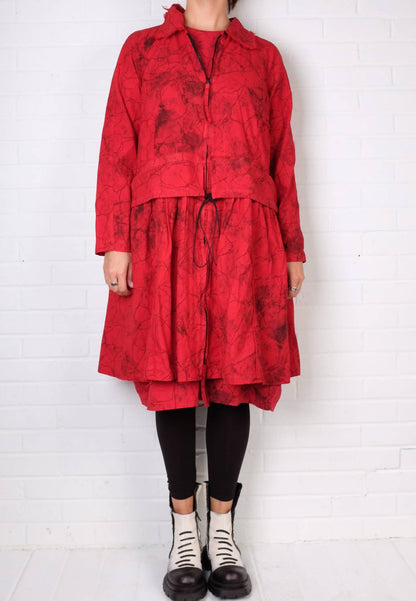 Printed Zip Up Jacket
