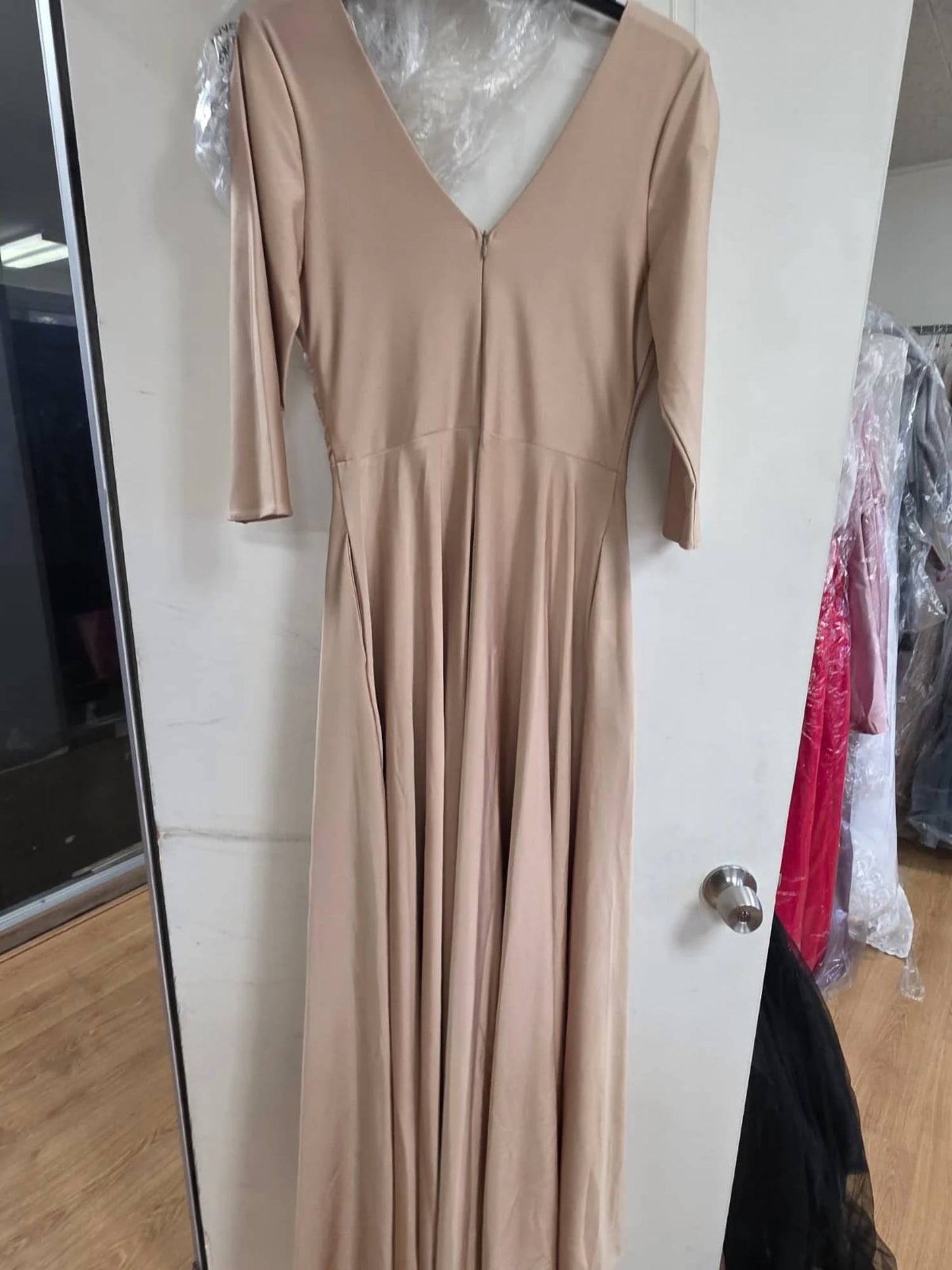 Mother Of The Bride Dress 3/4 Sleeve Gown