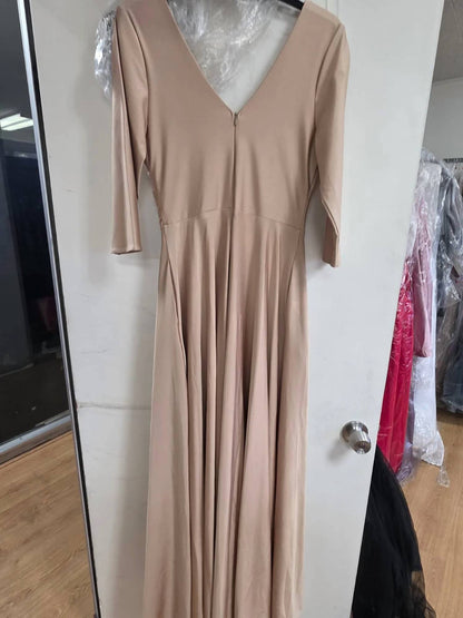 Mother Of The Bride Dress 3/4 Sleeve Gown