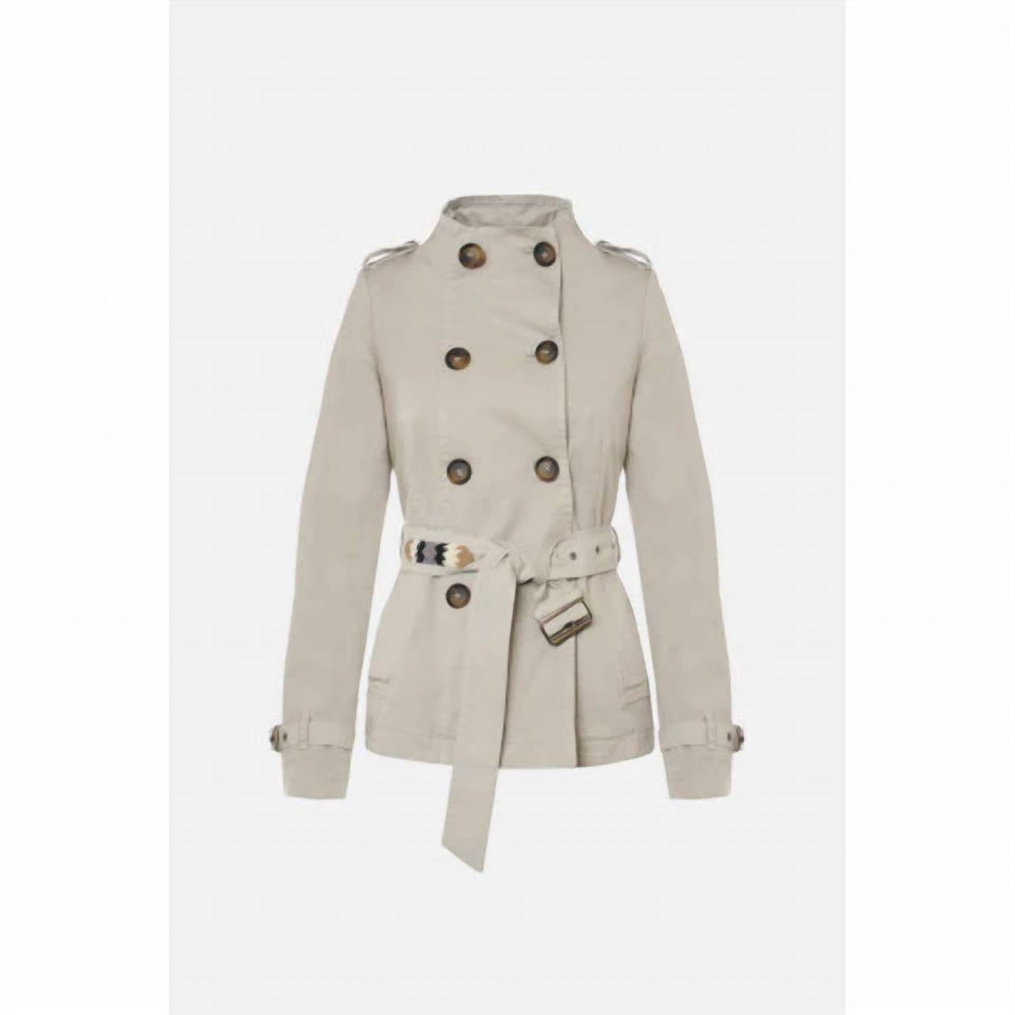 Cotton Mini Trench Jacket