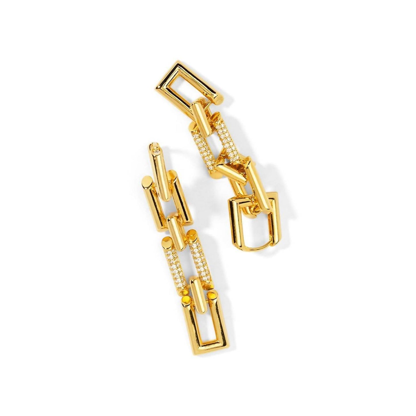 Rho - Women's Pave´linked Chain Drop Earring - Rack Hunt -