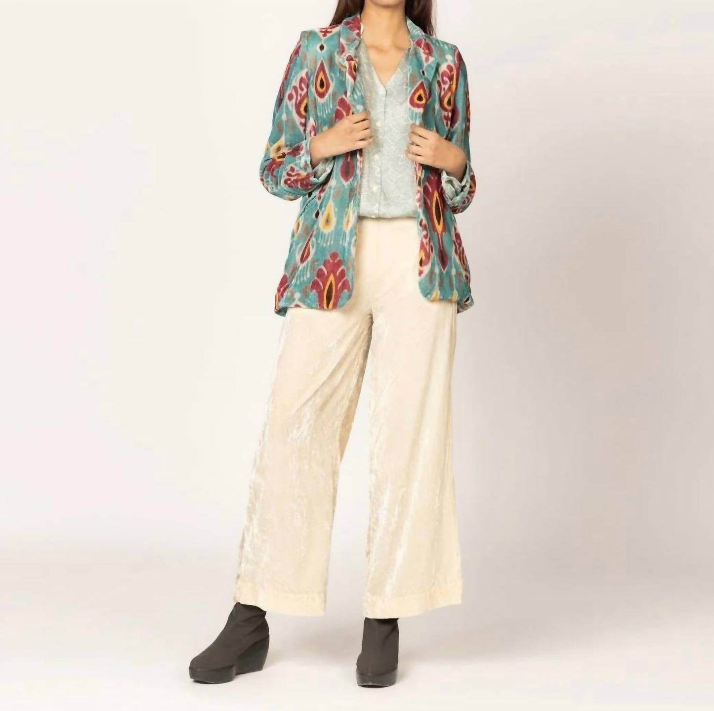 Tanavana - Sutra Ikat Velvet Blazer - Rack Hunt -