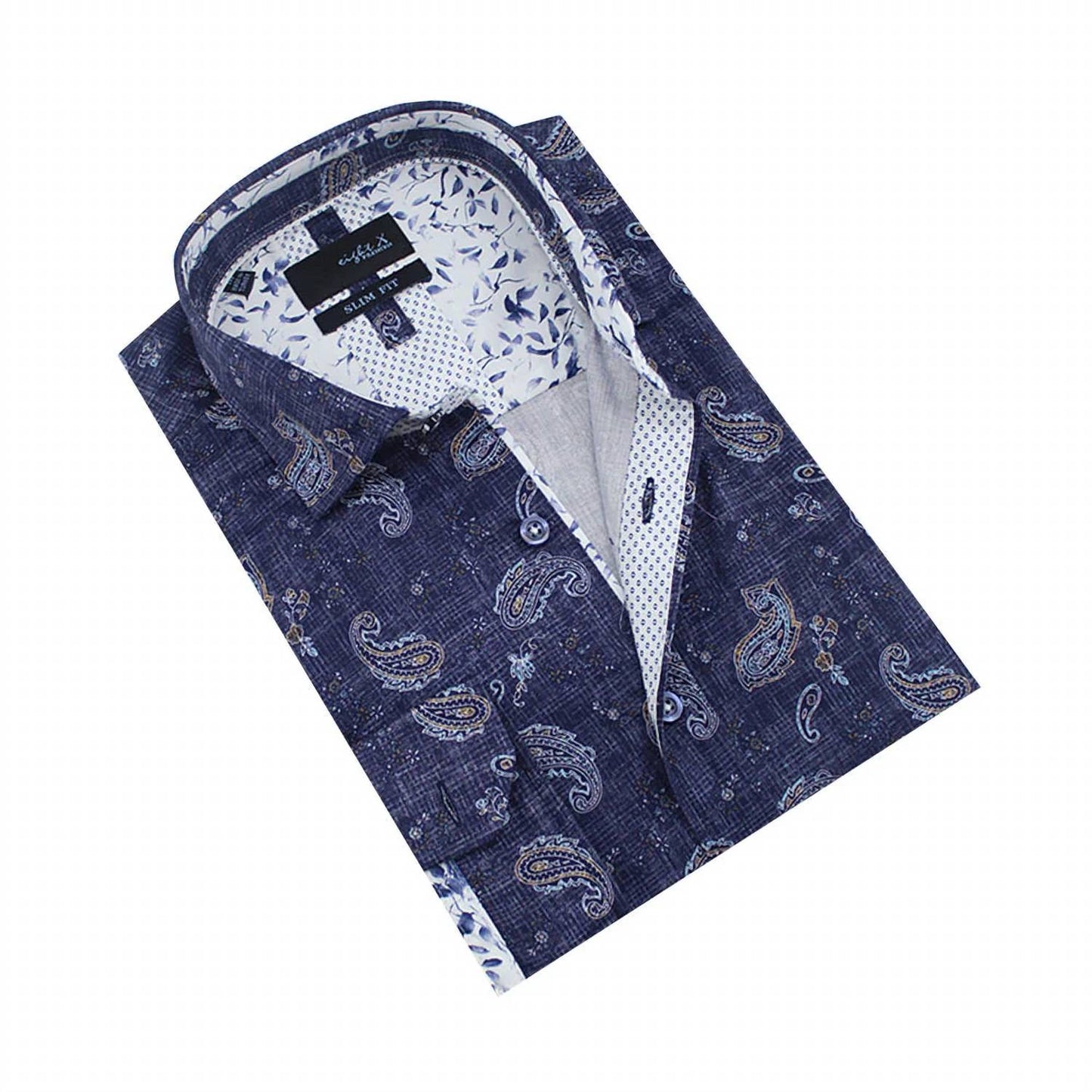 Weave And Paisley Button Down Shirt