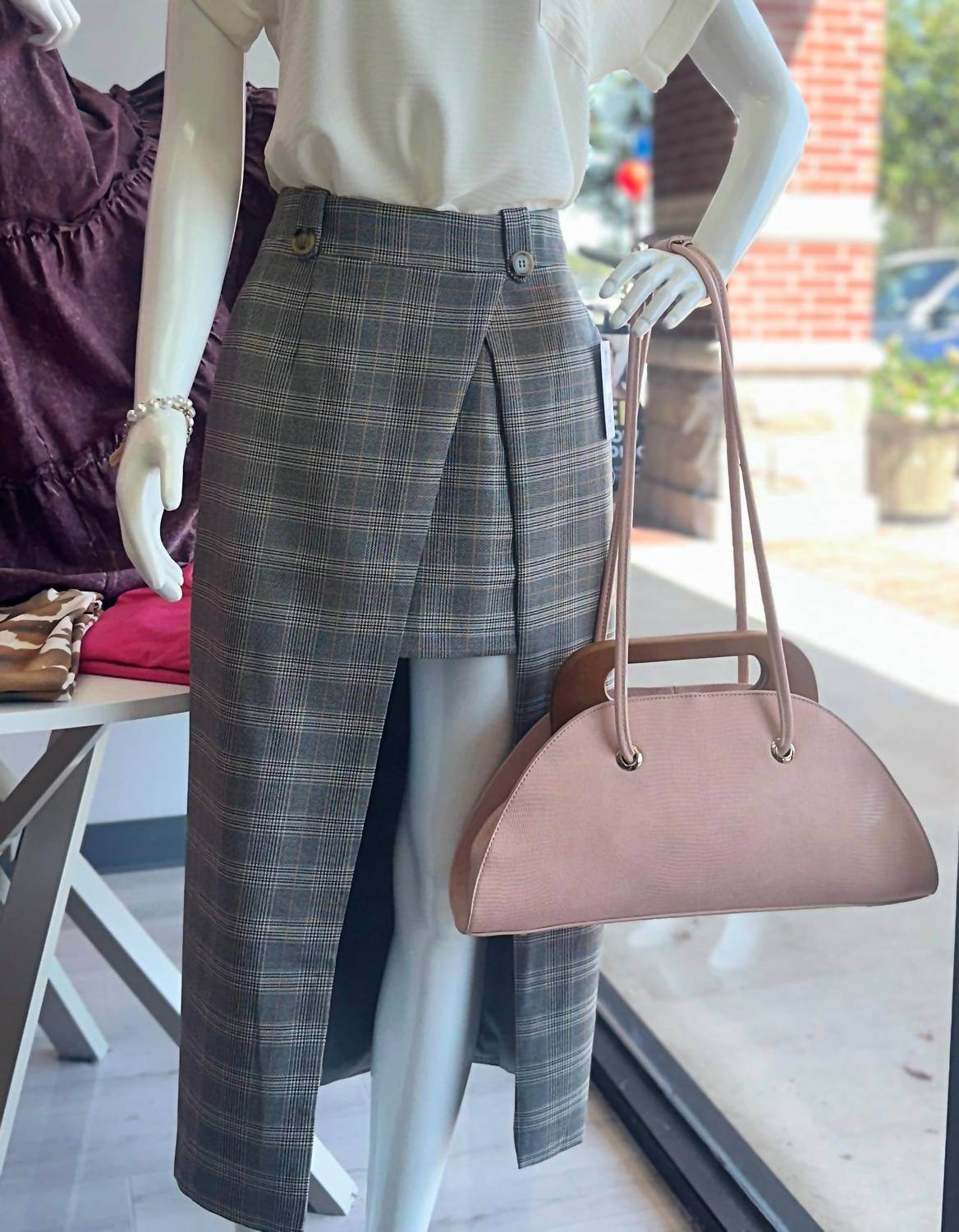 Calin Collection - Women's Lizard Print Boxy Tote Bag - Rack Hunt -