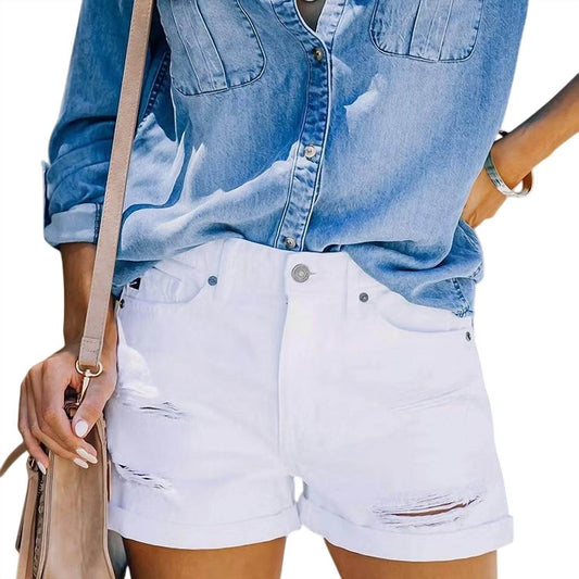CHICZONE - Distressed Denim Short - Rack Hunt -
