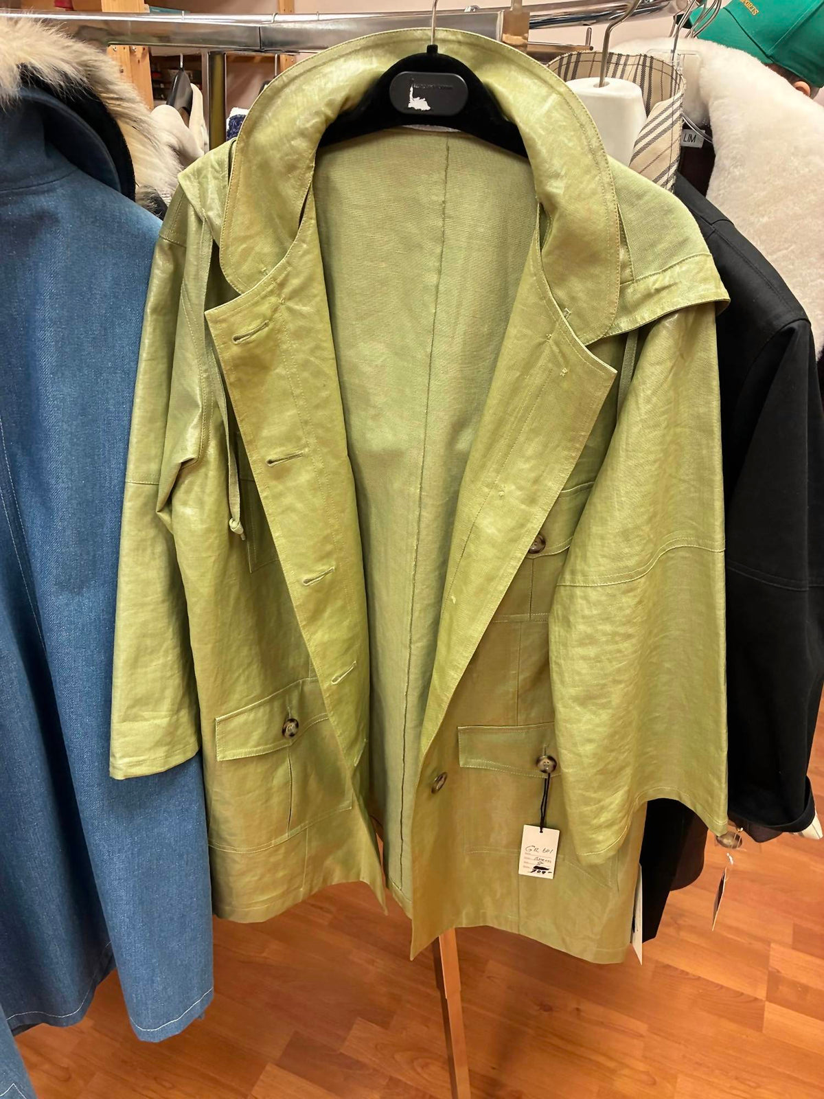 Women's Rubber Coated Cotton Raincoat