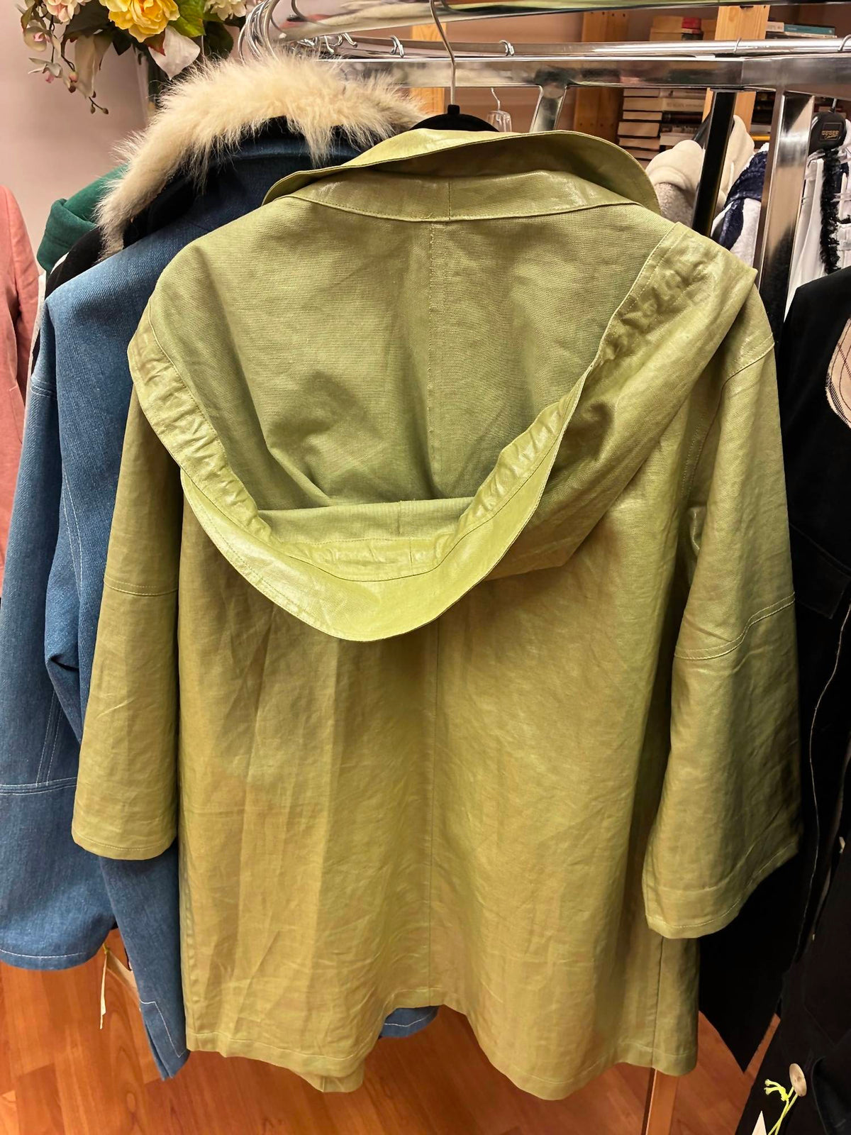 Women's Rubber Coated Cotton Raincoat