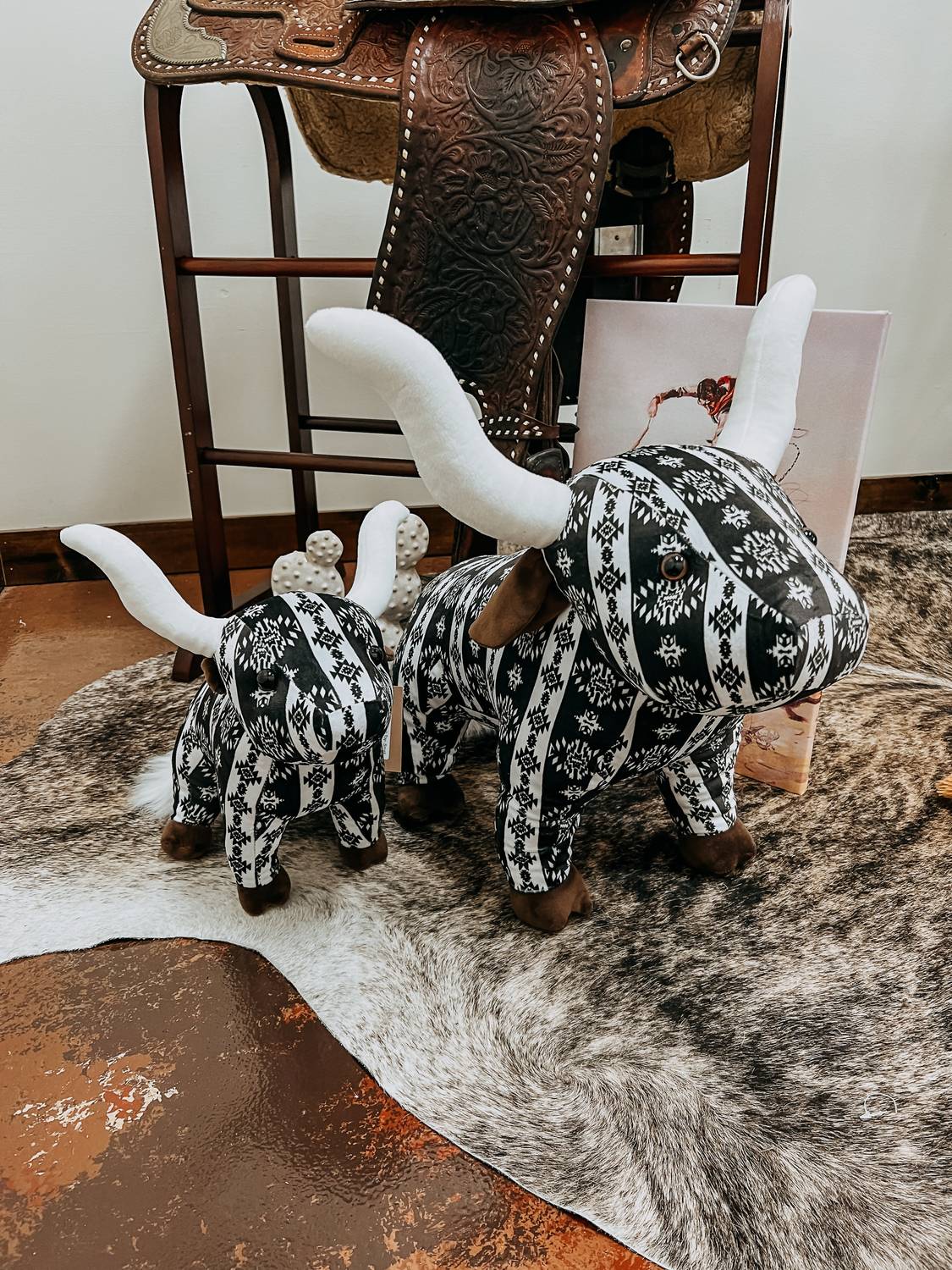 Kid's Large Longhorn Plush Toy