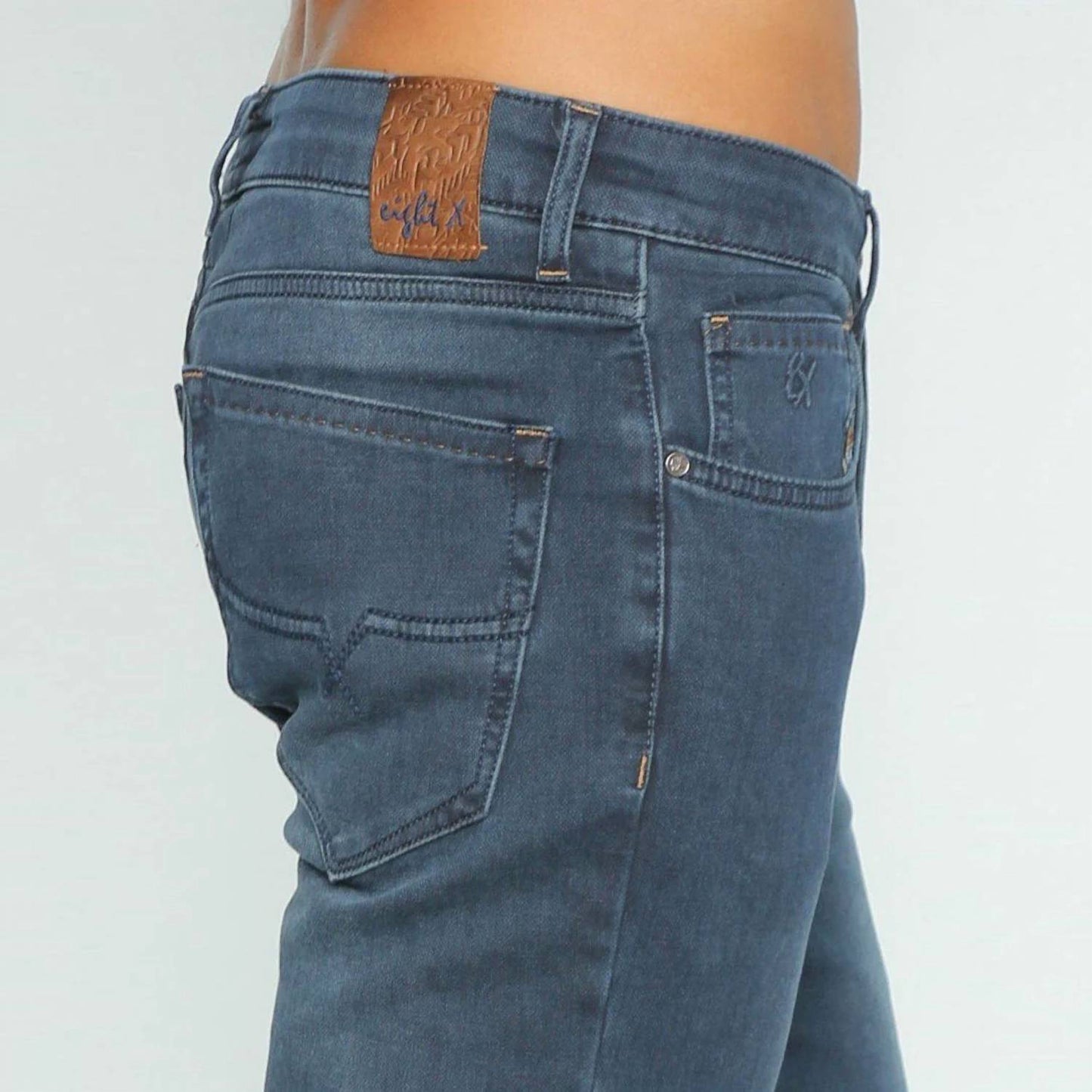 Slim Fit Stretch Faded Denim Jeans