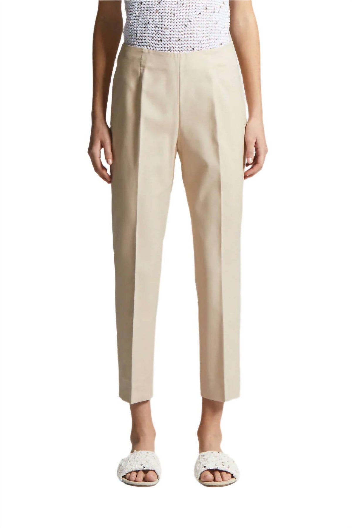 Cigarette Straight Leg Trousers