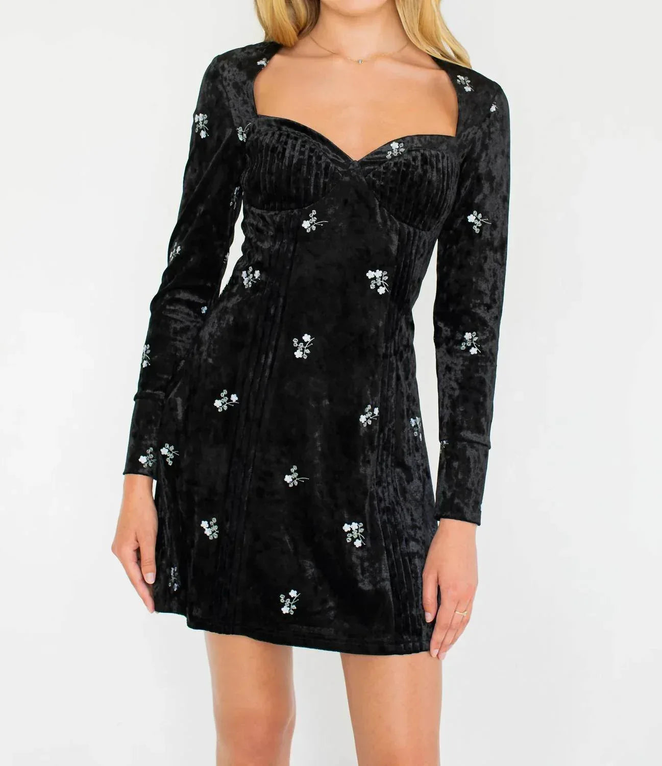 KESTAN - Talia Velvet Mini Dress - Rack Hunt