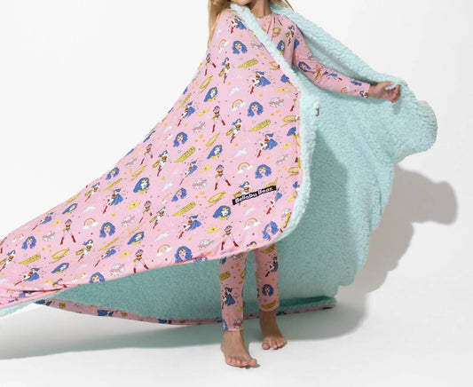 Kid's Wonder Woman Sherpa Blanket
