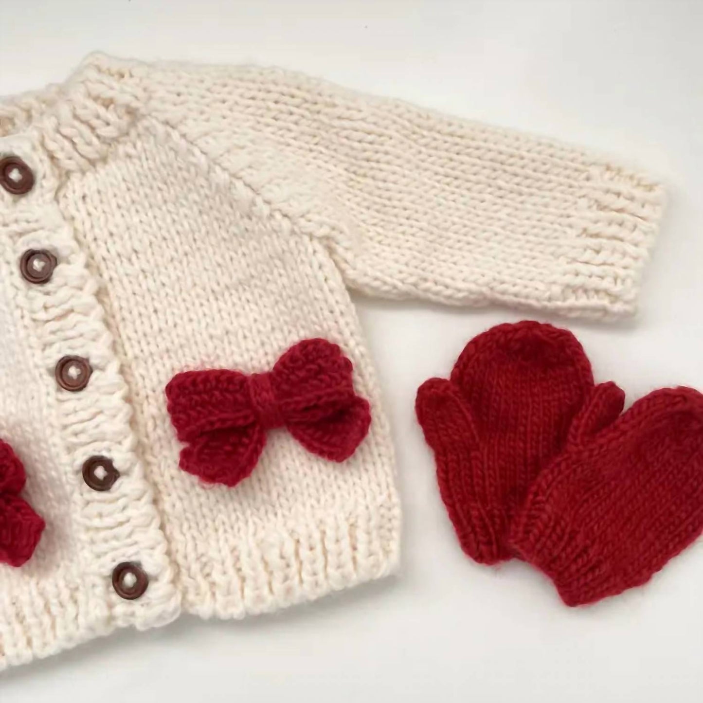 Kid's Cozy Knit Cardigan With Bow