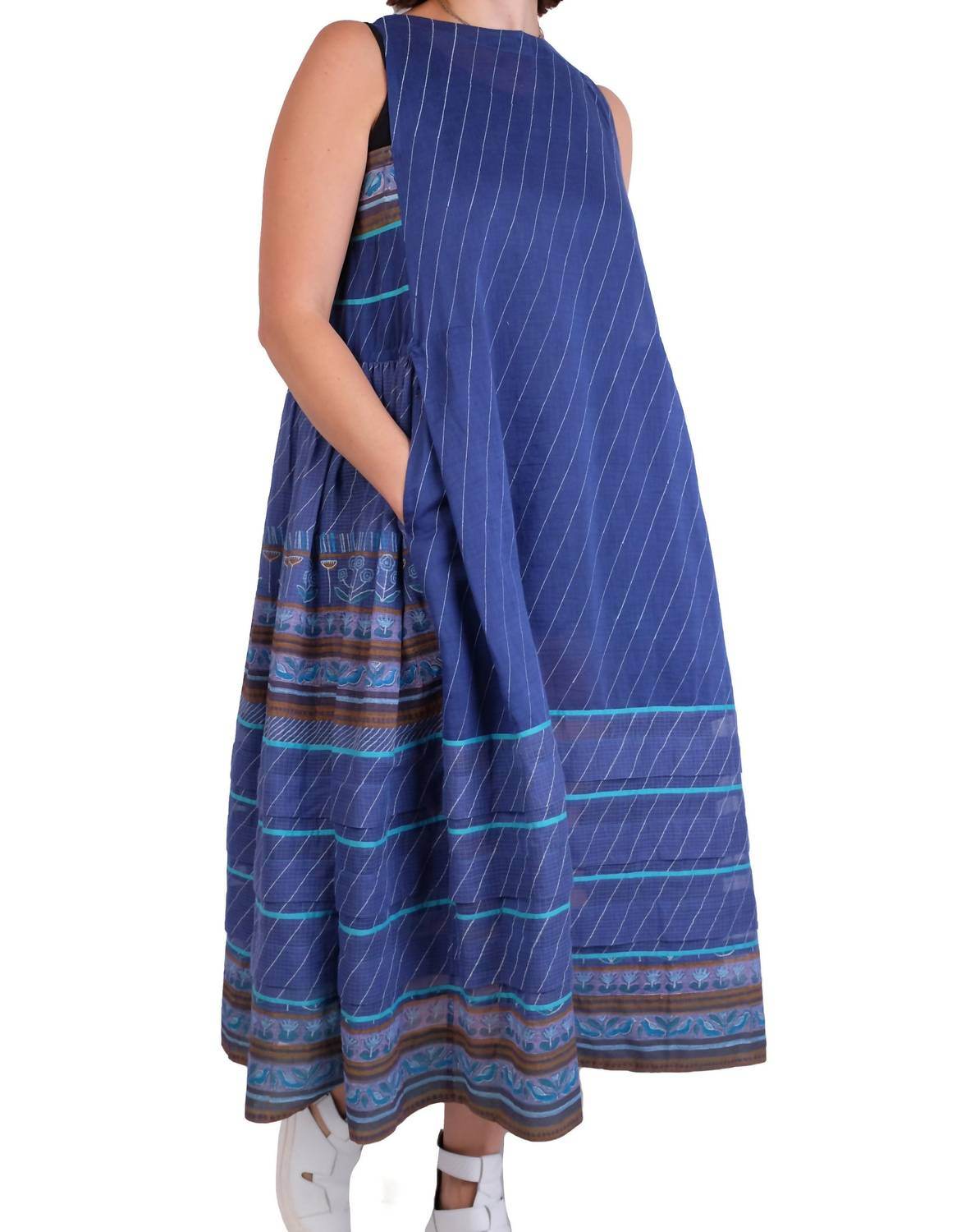 EKA Design Studio - Sleeveless Hand Painted Maxi Dress - Rack Hunt -