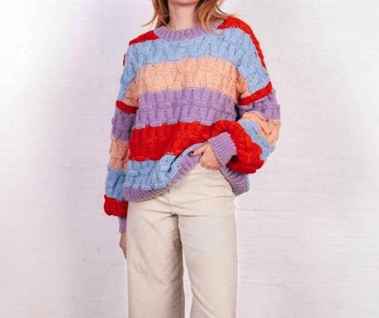 Mandy Criss-cross Stripe Sweater