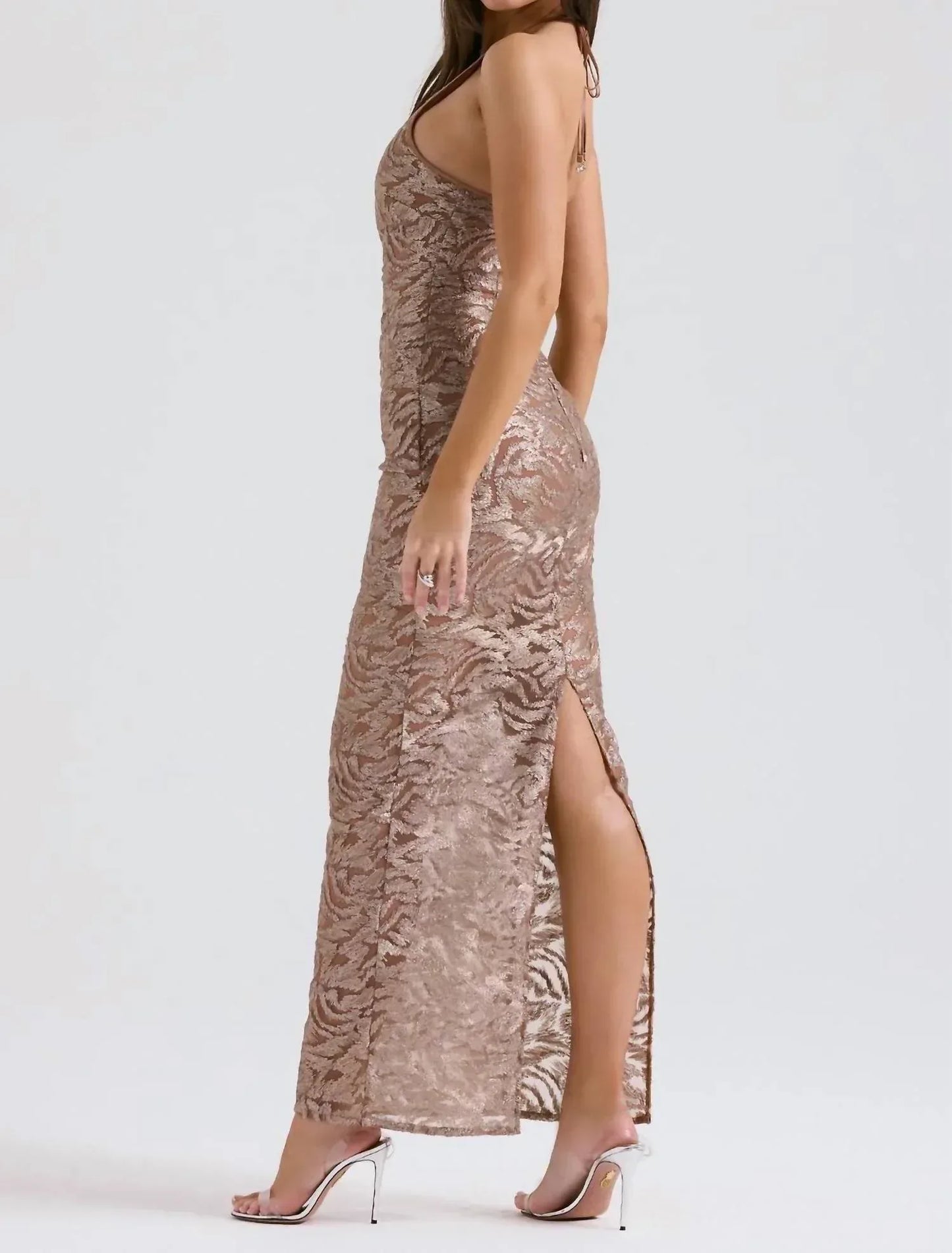 House of CB - Giada Embroidered Sequin Gown - Rack Hunt