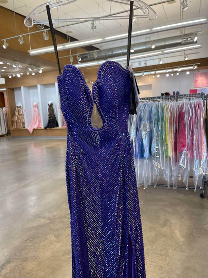 Aleta - Women's Sweetheart With Slit Prom Dress - Rack Hunt