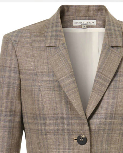 Women's Fairmont Glen Check Single Breasted Jacket