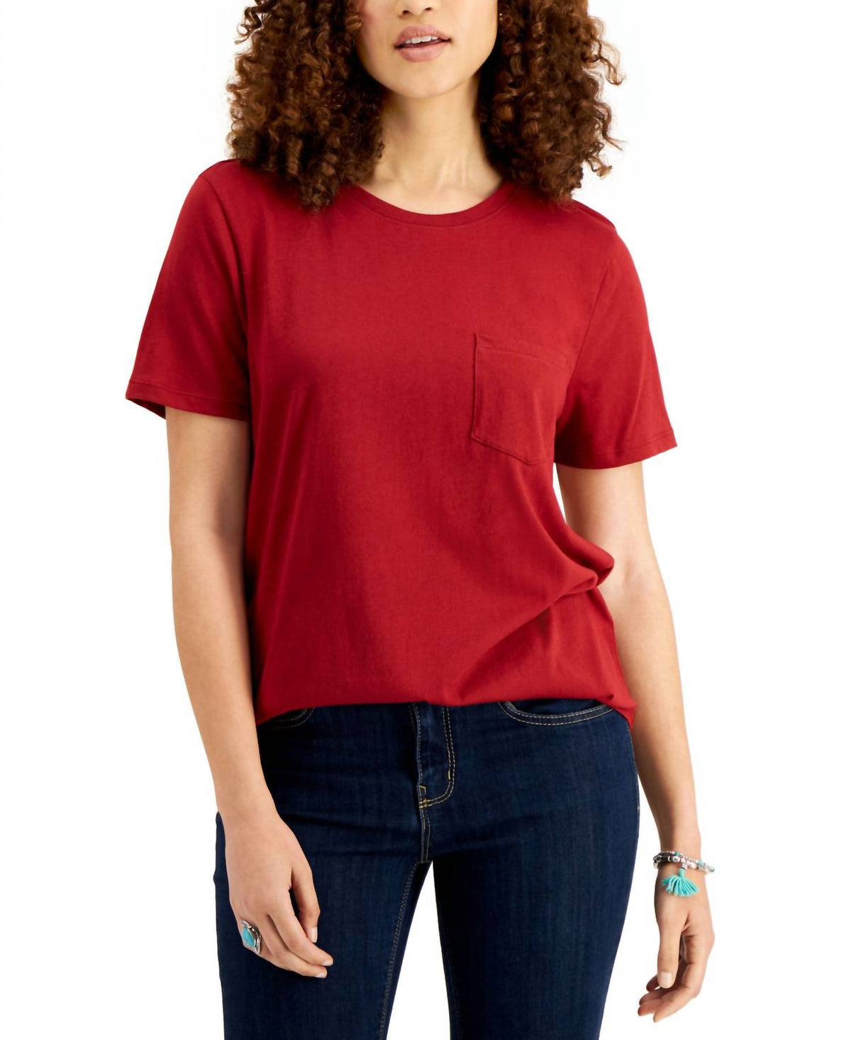 Women's Cotton Pocket T-shirt