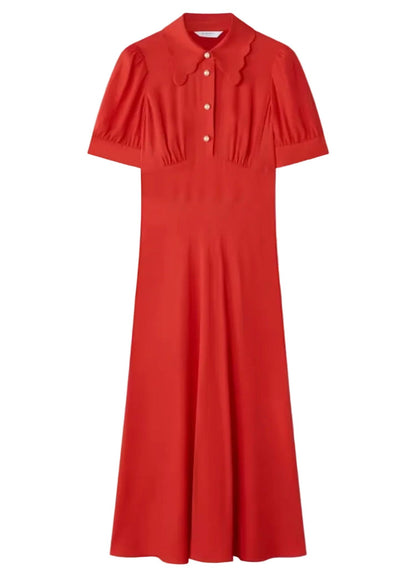 Emma Scallop Collar Tea Dress
