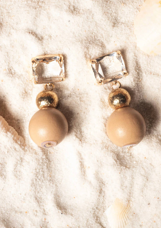 Women's Crystal Squares Earrings