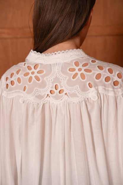 Openwork Lace Blouse