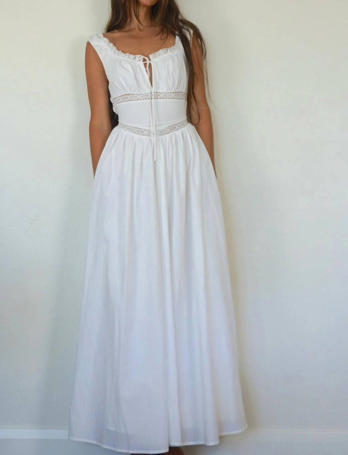Belle Corset Detail Maxi Dress