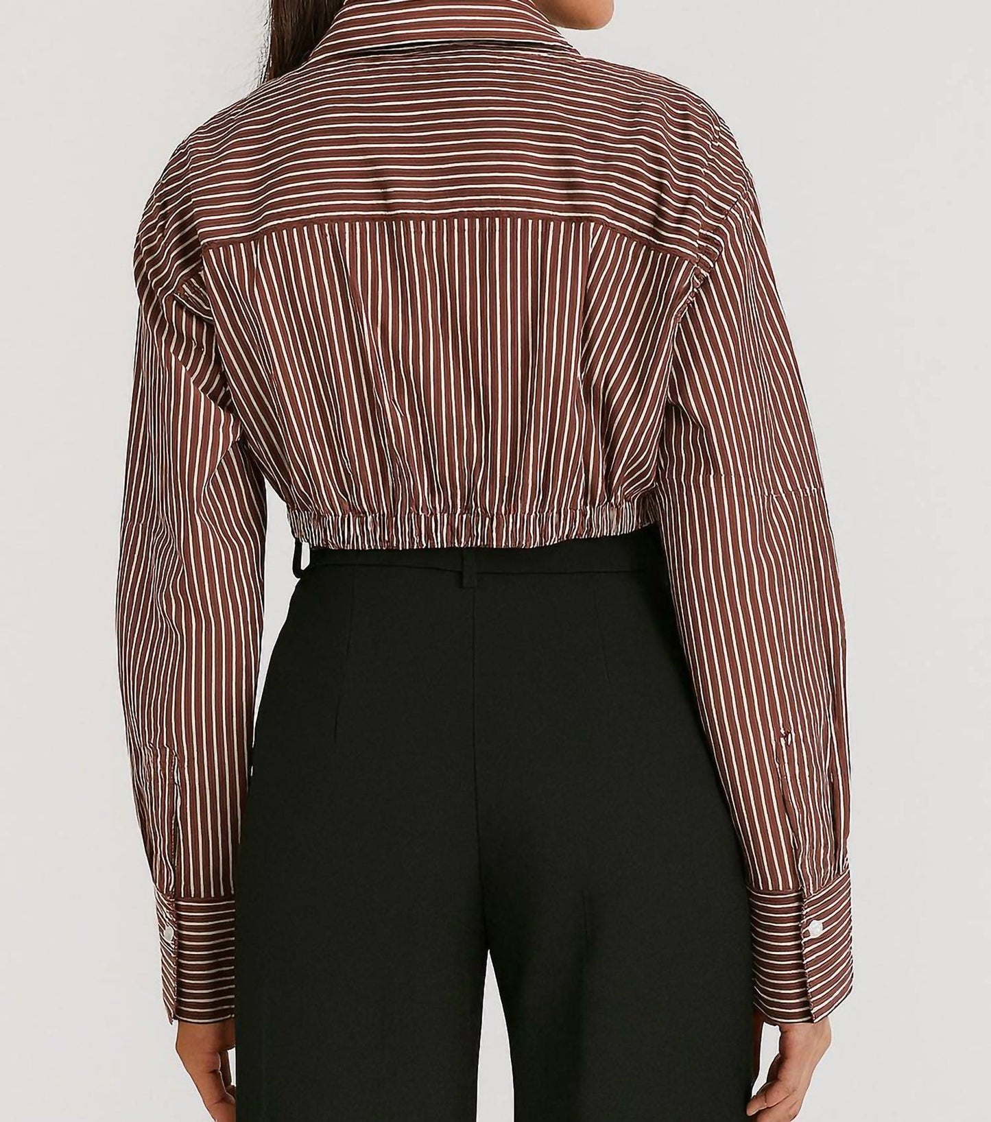 Augusta Cropped Button Down Top