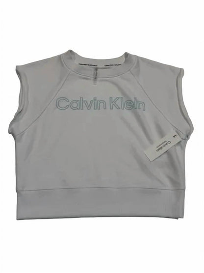 Sleeveless Puff-logo Cropped Top