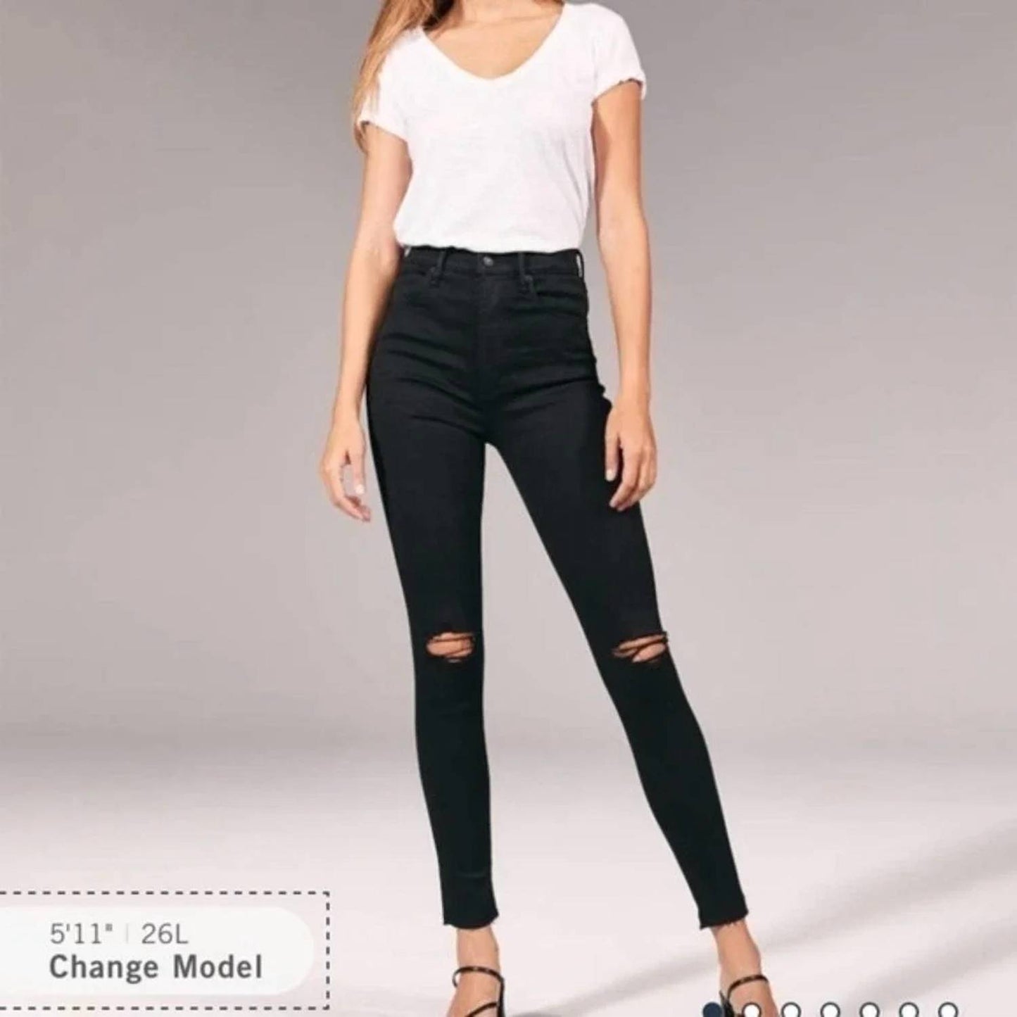 Ripped Ultra High Rise Super Skinny Jeans