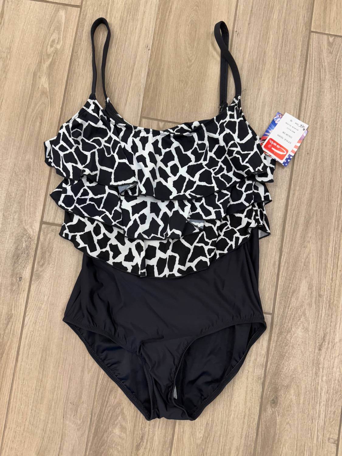 Ceeb USA - Women's Printed Ruffle One-piece Swimsuit - Rack Hunt -