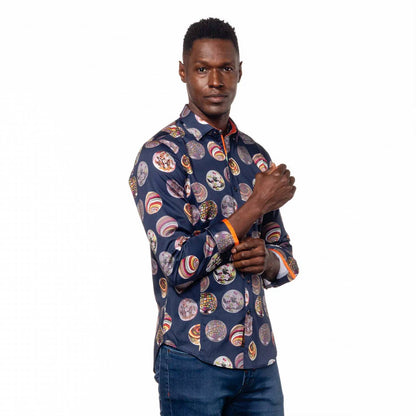 Marble System Button Down Shirt