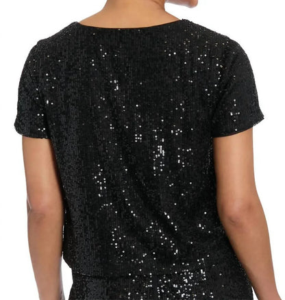MUSE - Sequin Short Sleeve Tee - Rack Hunt