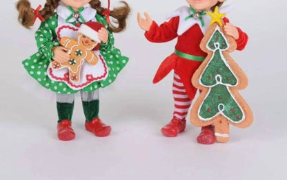 Polka Dot Gingerbread Elf Set