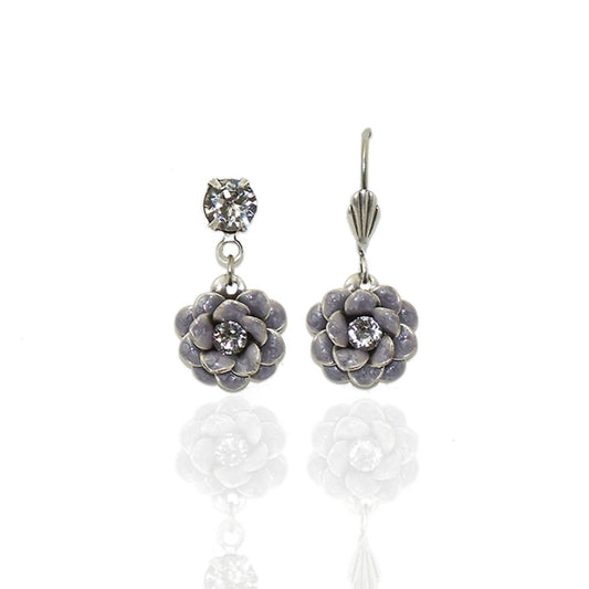 Women's Rosette Crystal Earrings