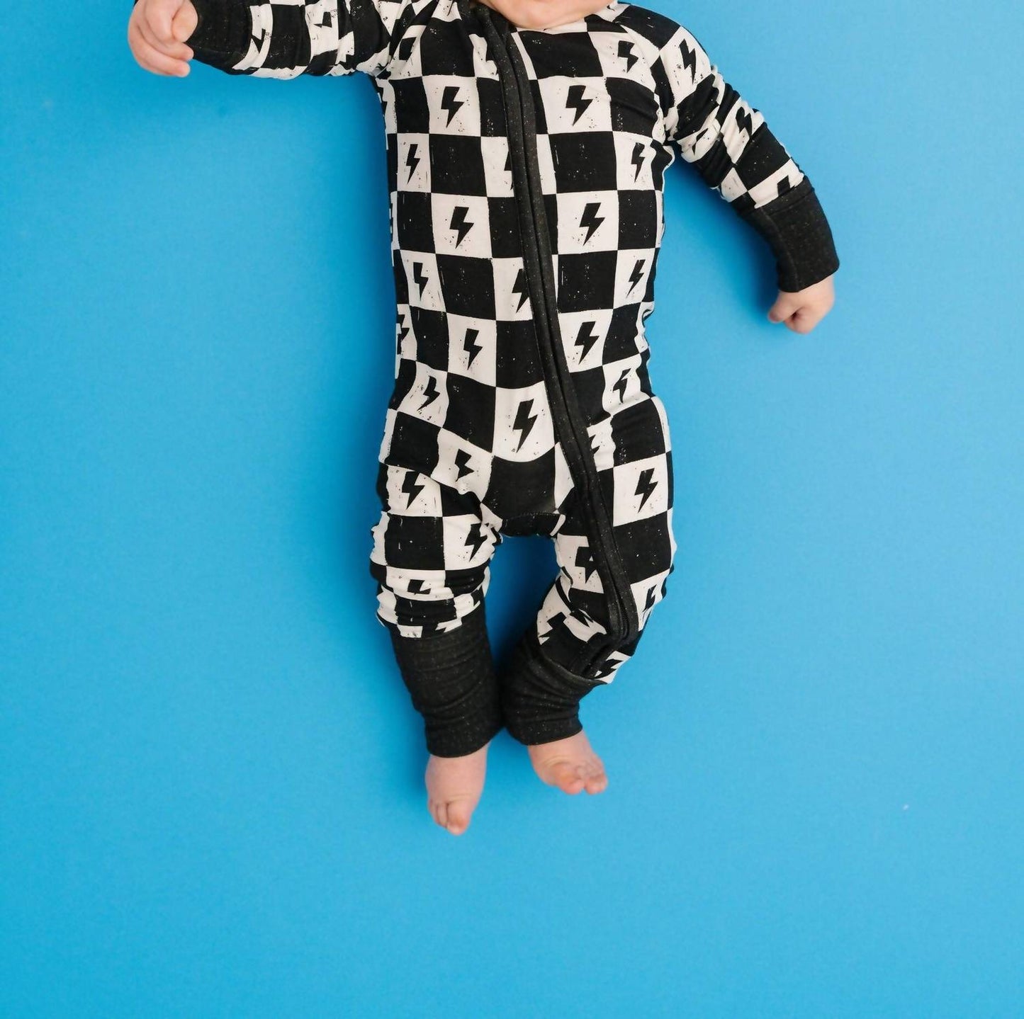 Kid's Electric Checkered Bamboo Sleeper
