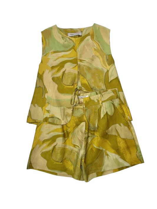 Women's Printed Linen Vest