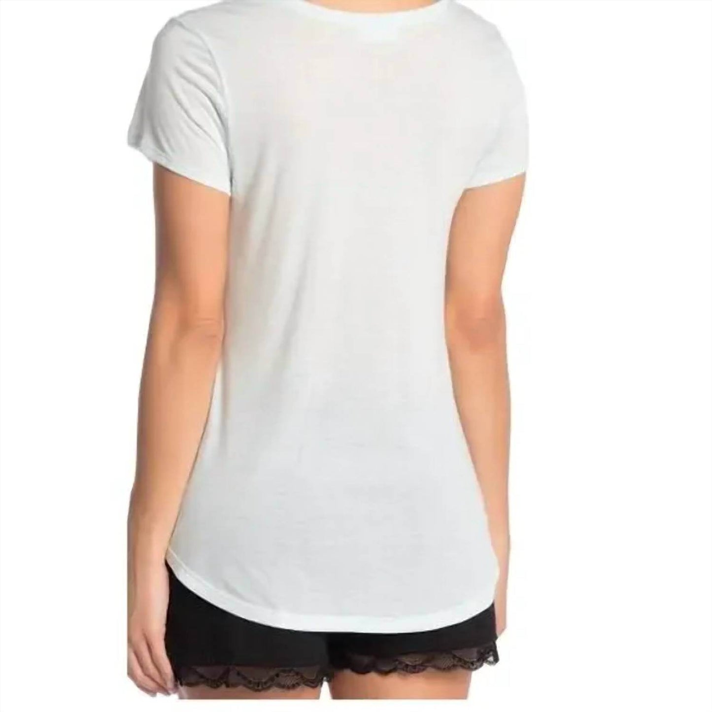 Josie Natori - Scoop Neck Short Sleeve Sleep Tee Shirt - Rack Hunt -