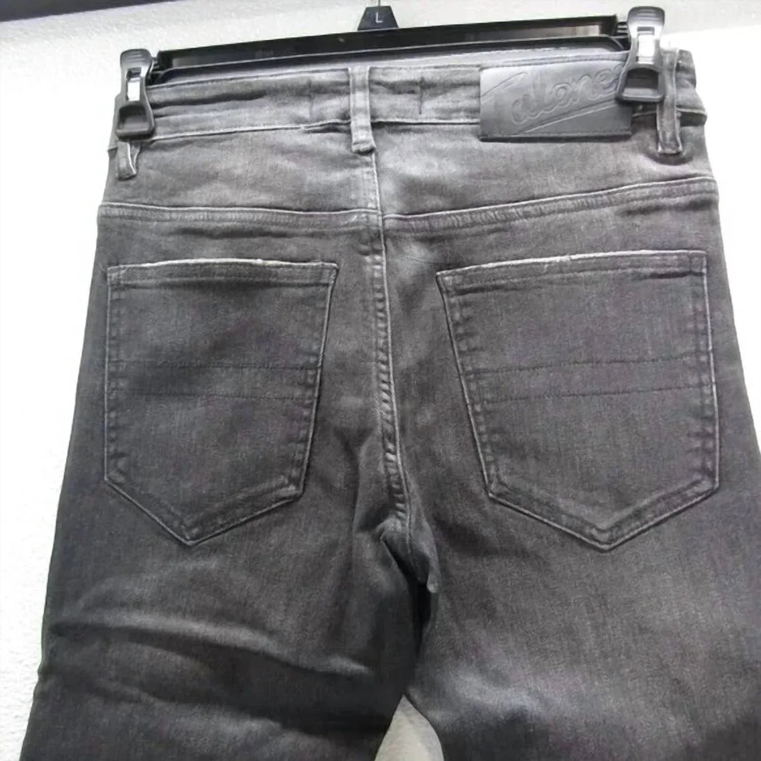 Tulones - Men's Biker Coated Denim Jeans - Rack Hunt
