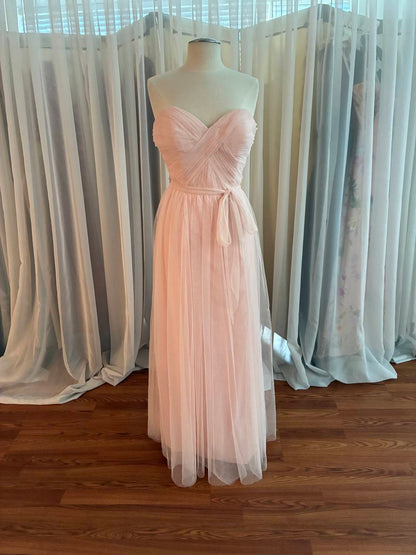 Women's Strapless Tulle Maxi Dress