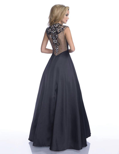 Mock Neck Sleeveless Maxi Dress