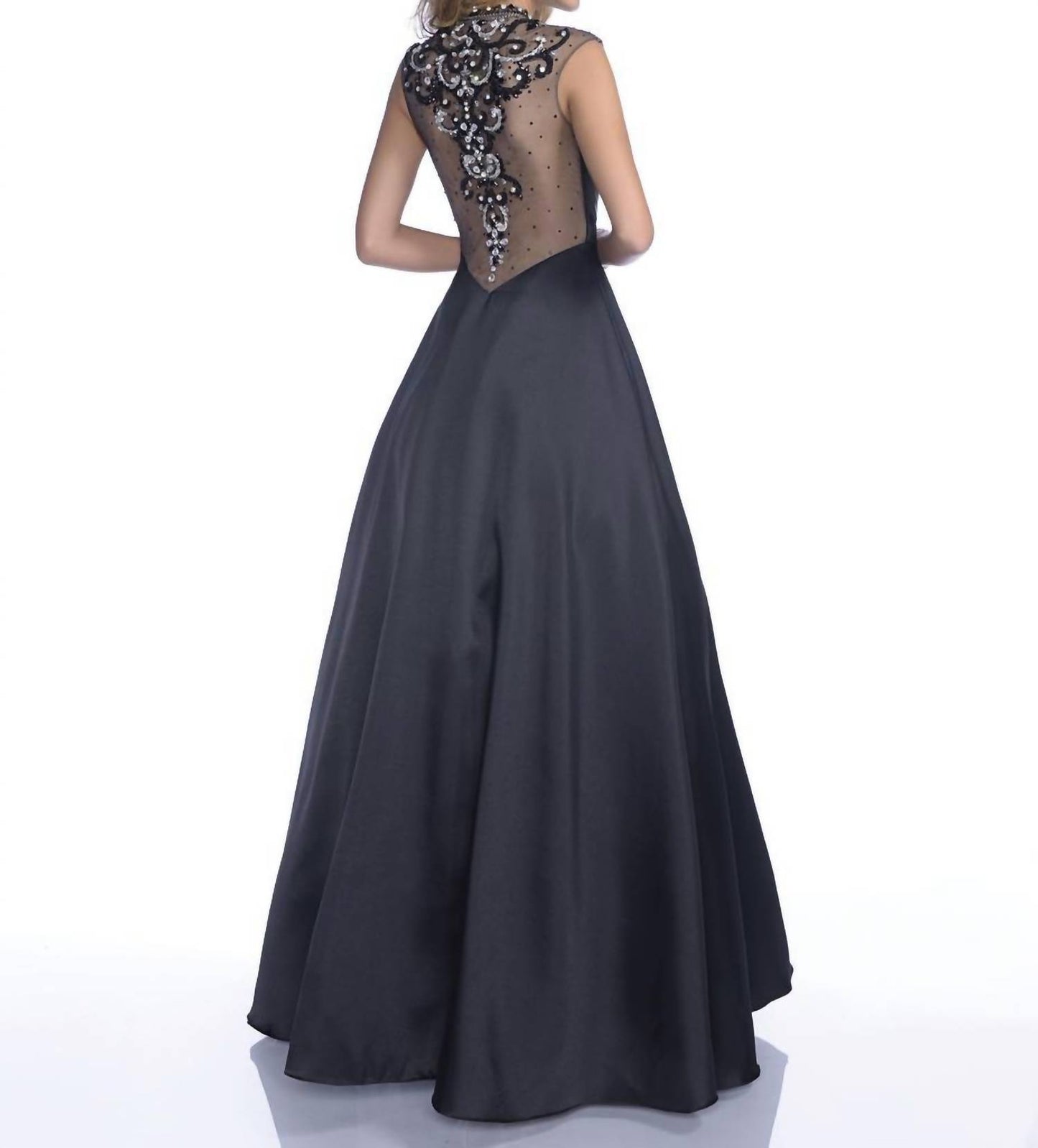 Mock Neck Sleeveless Maxi Dress